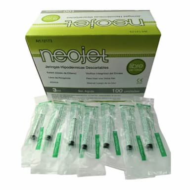 Jeringa descartable NEOJET 3cc