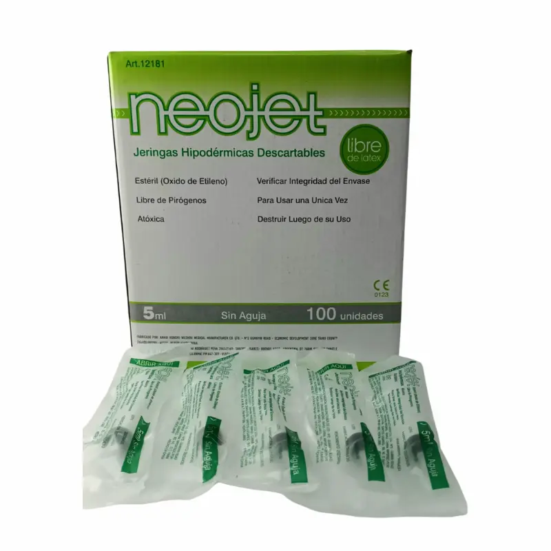 Jeringa descartable NEOJET 5cc
