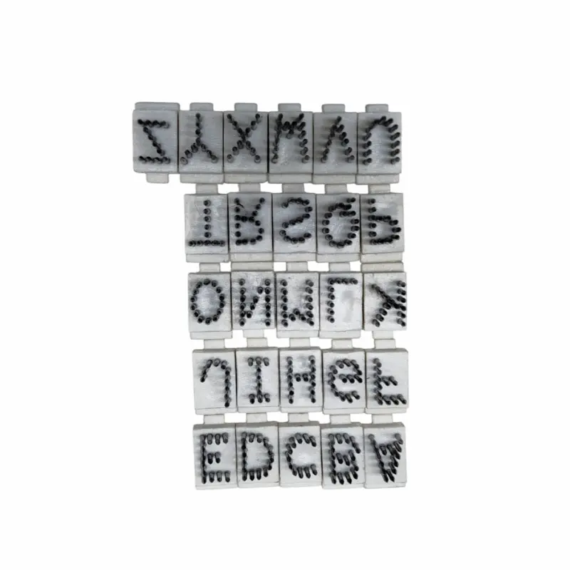 Juego de letras A-Z 5/16 compatibles con Stone